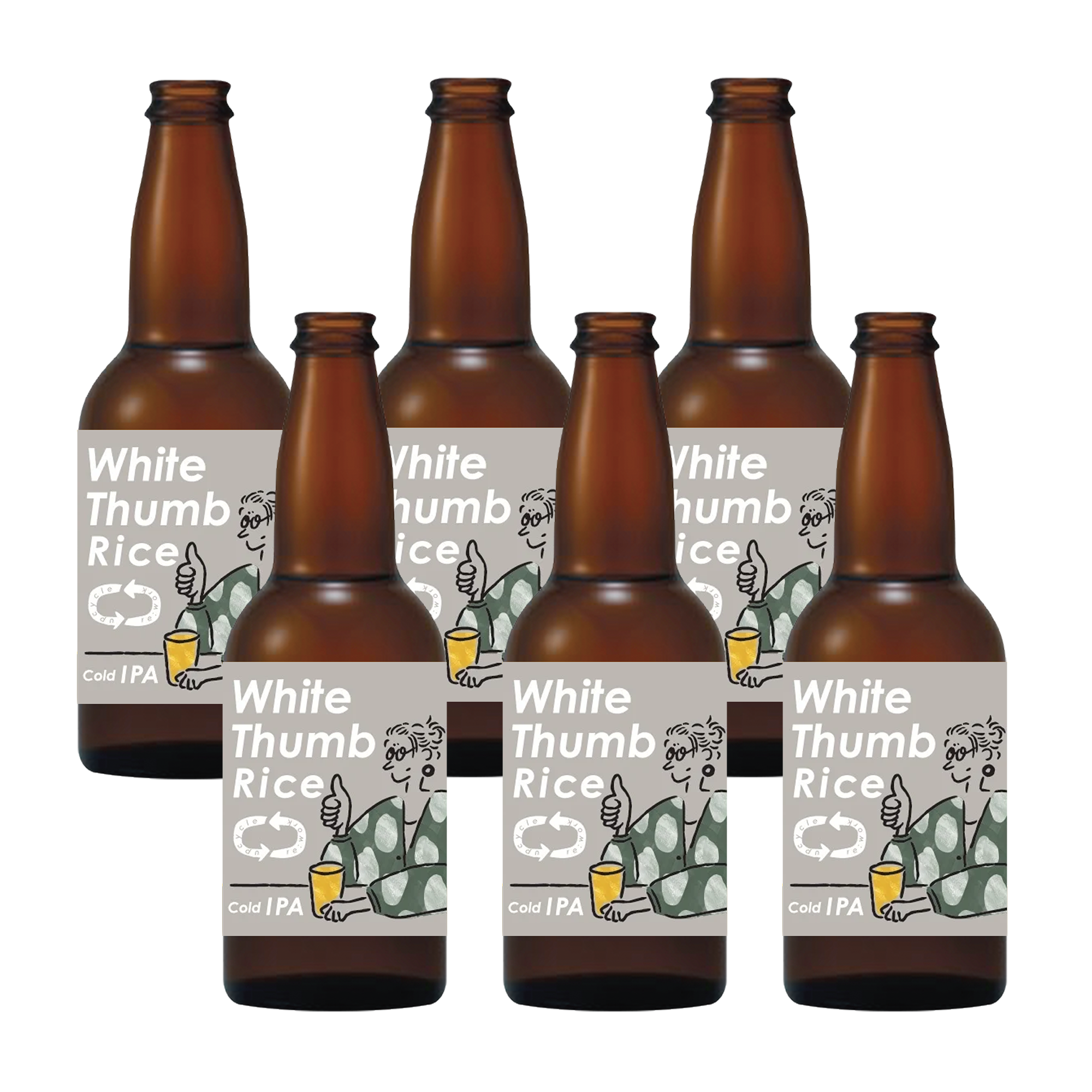 White Thumb Rice ビール6本セット – UTAGE BREWING